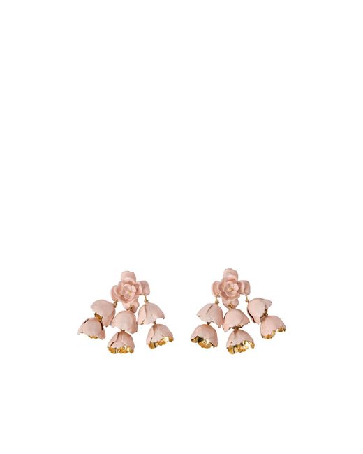 Chloé Pink Bouquet Flower-Shape Earrings