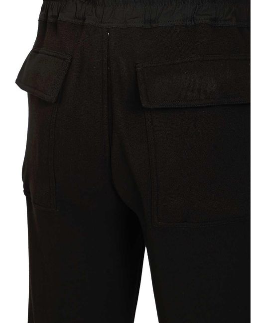 Rick Owens Black Dietrich Drawstring Pants for men