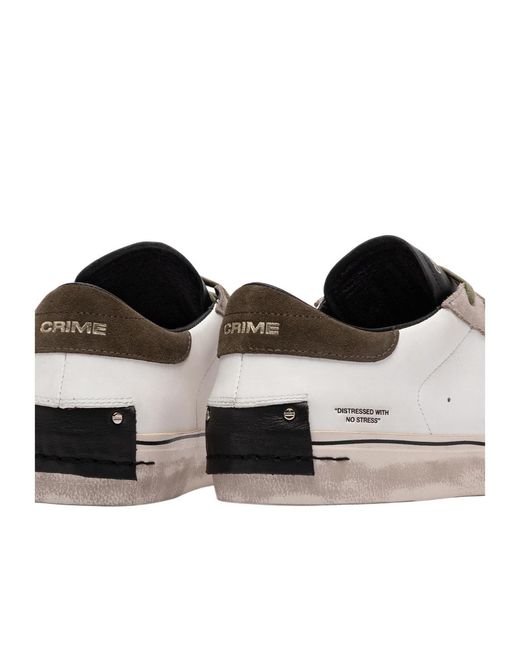 Crime London Multicolor Distressed 2.0 Sneakers for men