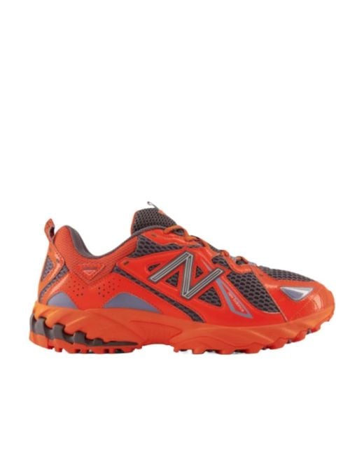 New Balance Red 610V1 Lace-Up Sneakers