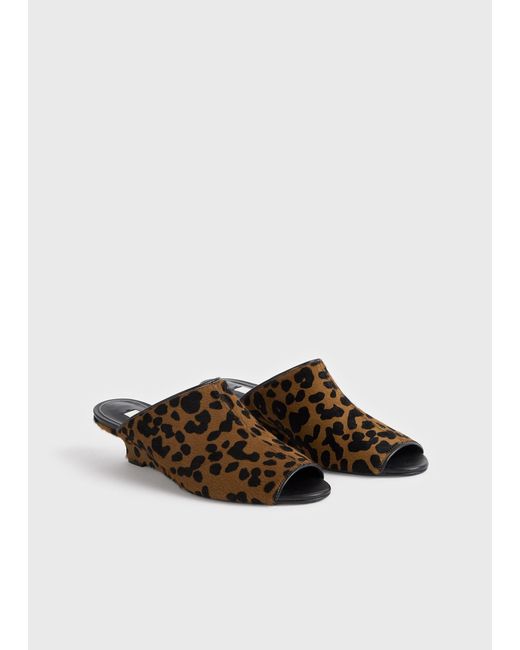 Totême  Brown Round-Toe Slippers