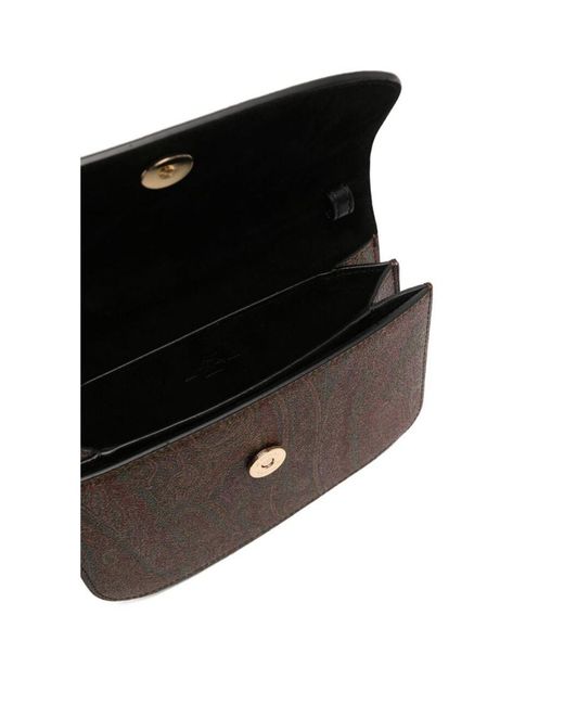 Etro Black Logo Shoulder Bag