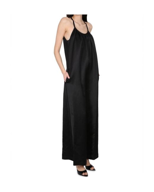 Alysi Black Sleeveless Round Neck Jumpsuit