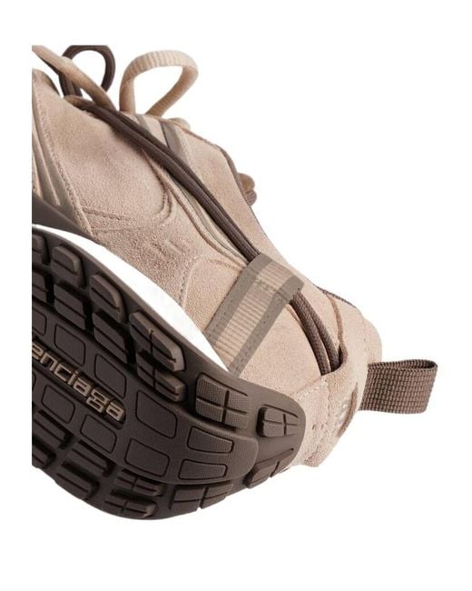 Balenciaga Brown Radar Velvety Sneaker