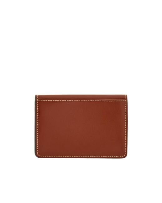 Ferragamo Brown Ferragamo Gancini Card Holder