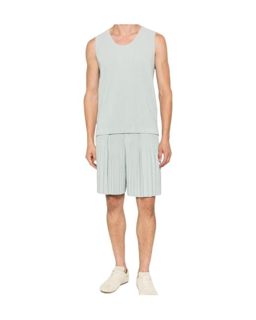 Homme Plissé Issey Miyake Multicolor Pleated Shorts for men