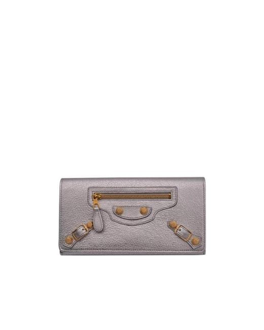 Balenciaga Gray Logo Wallet