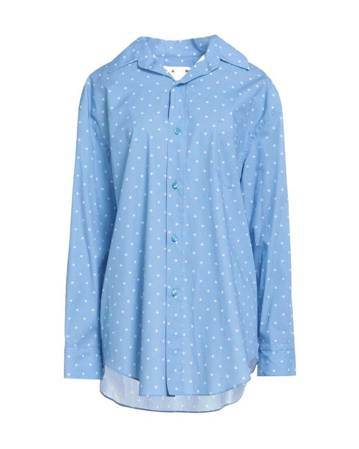 Marni Blue Polka Dot Shirt