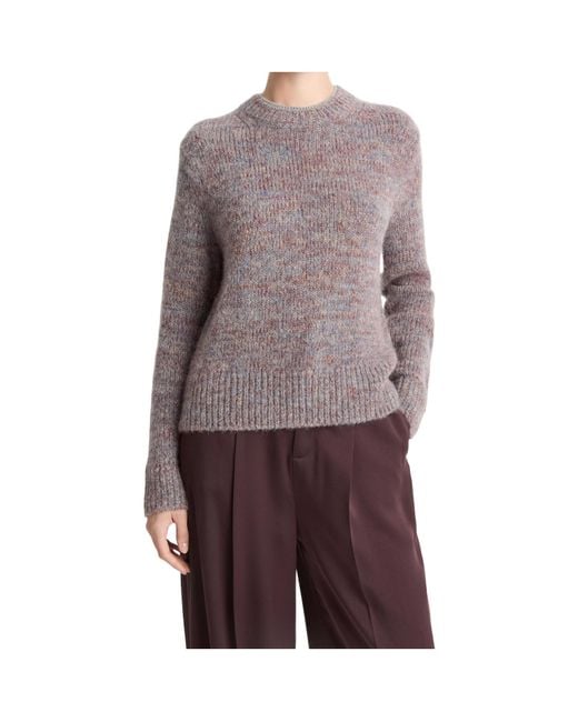 Vince Purple Marled Crew Neck Sweater