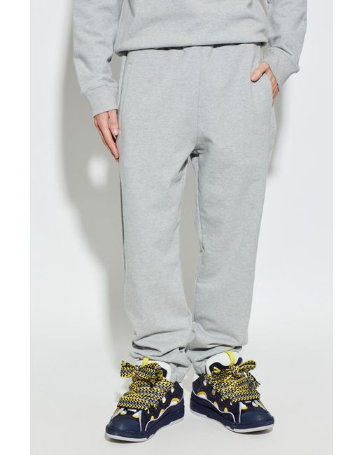 Lanvin Gray Ribbon Jogging Pants for men