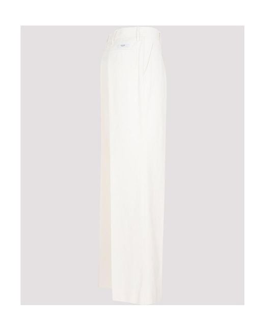 Prada White Logo Casual Trousers