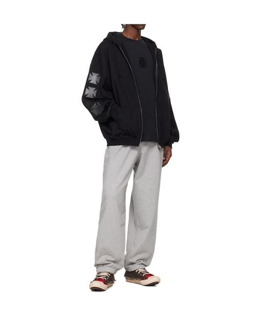 Vetements Gray Melange Track Pants for men