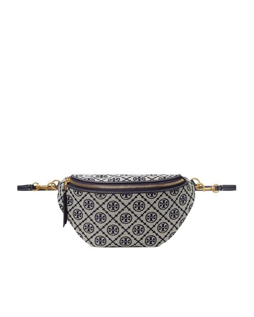 Tory Burch Gray T Monogram Belt Bag