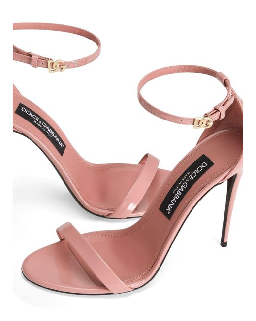 Dolce & Gabbana Pink Round Toe High Heel Sandals