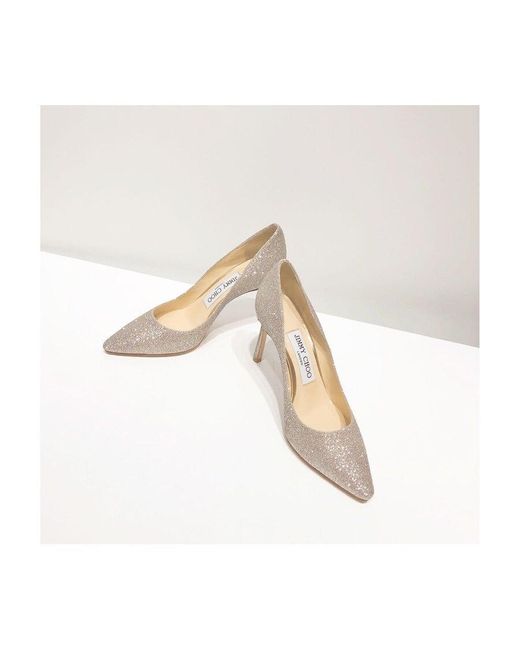 Jimmy Choo White Romy Pointed-Toe Pumps