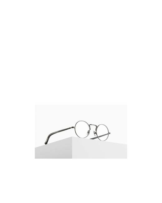 Matsuda White Full-Frame Plain Mirror for men