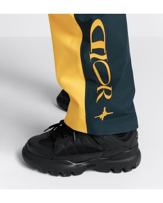 Dior Blue And Descente And Lewis Hamilton Ski Pants With Suspenders for men