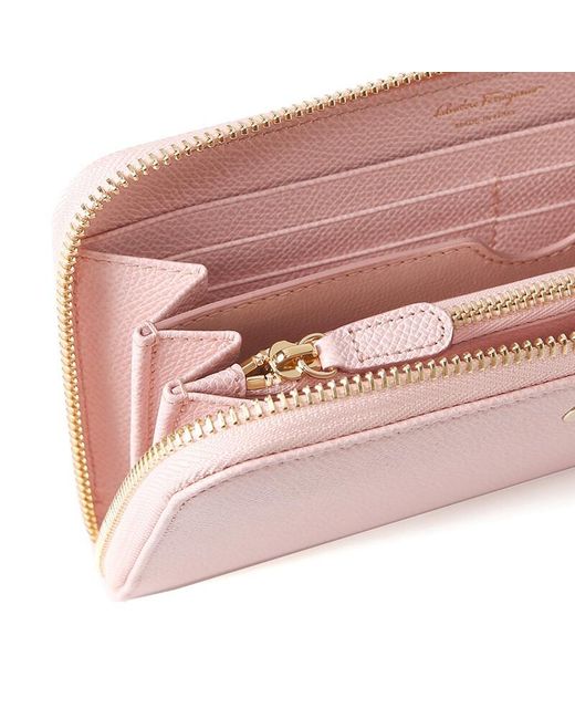 Ferragamo Pink Long Purse