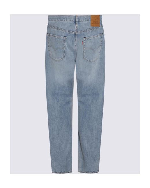Levi's Blue 555 Relaxed Straight Trousers for men