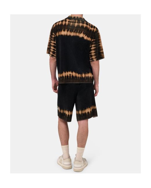 Amiri Black Ma Patch Tie-Dye Shirt for men