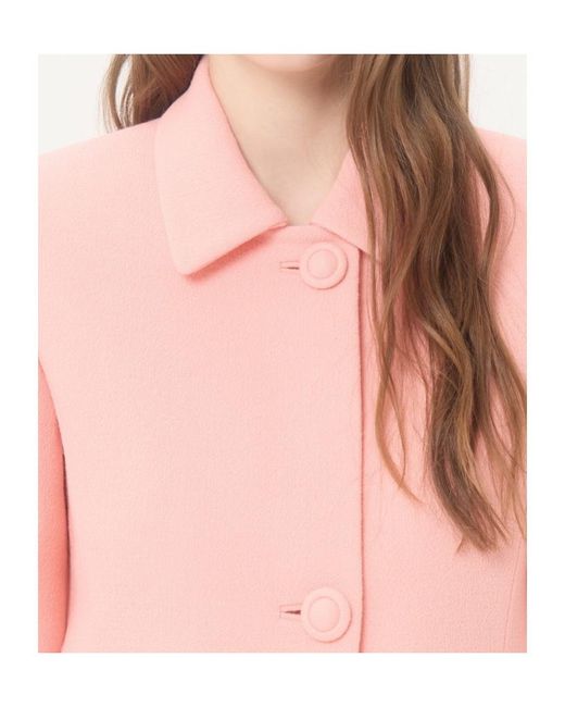 Valentino Pink Wool Crepe Jacket