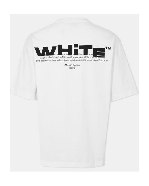 Off-White c/o Virgil Abloh White Logo Crew Neck T-Shirt for men