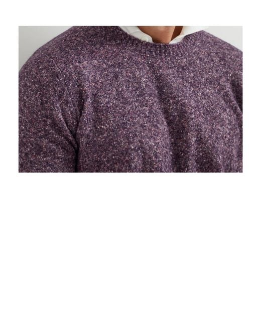 Brunello Cucinelli Purple Textured Jumper for men
