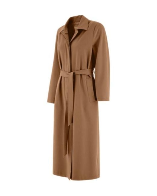 Herno Brown Belted Trench Coat