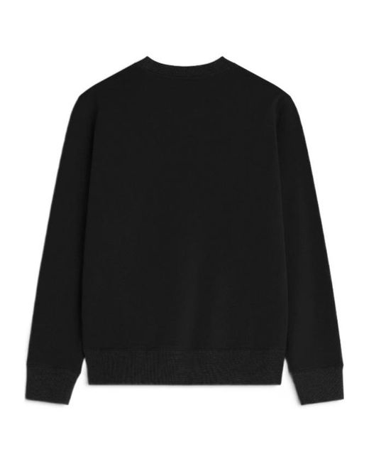 Maison Kitsuné Black Maison Kitsuné Fox Head Regular Sweatshirt for men