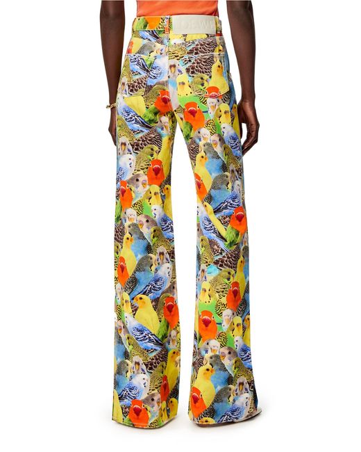 Loewe White Parrots Jeans