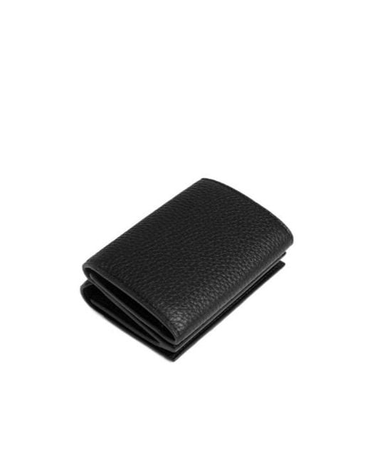 Balenciaga Black Logo Printed Credit Mini Wallet for men