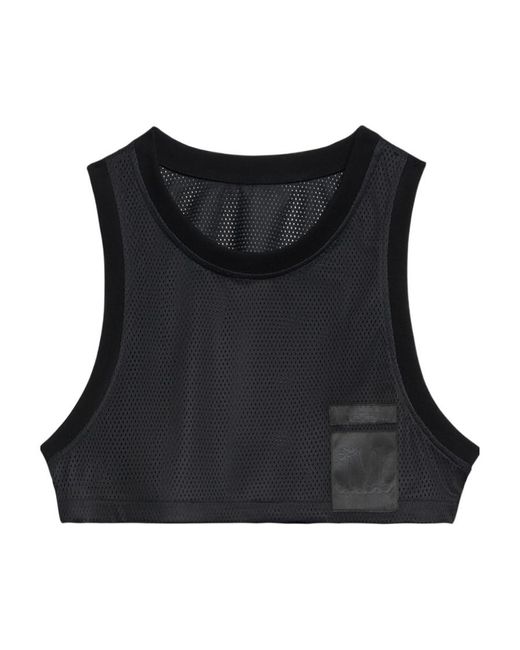 Max Mara Black Mesh Logo Vest