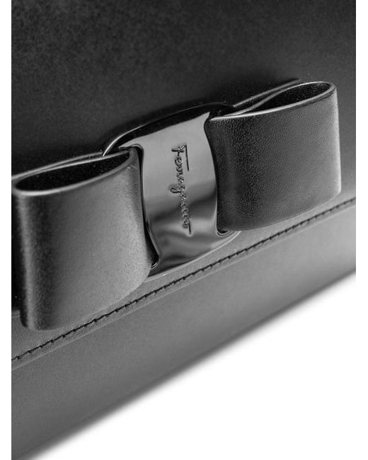 Ferragamo Black Bowknot Shoulder Bag