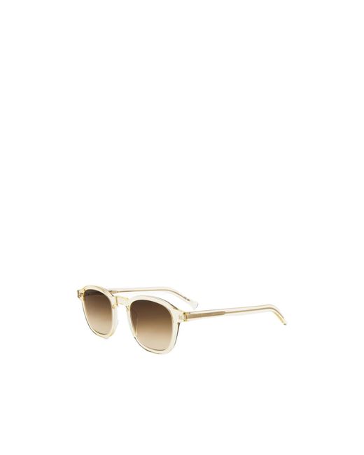 Saint Laurent White Full Frame Gradient Sunglasses for men