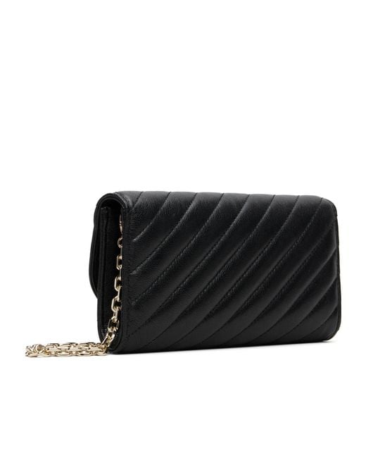 Jimmy Choo Black Curve Chain Shoulder Bag
