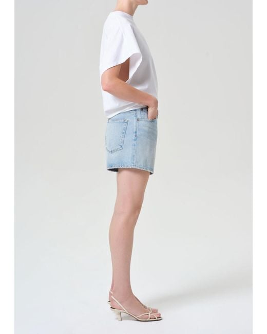 Agolde Blue Leith Short