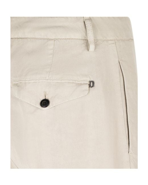 Dondup White Wide Leg Chinos for men