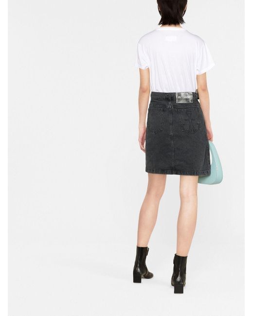 J.W. Anderson Black Jw Anderson Chain-Link Denim Skirt