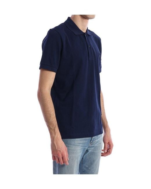Dior Blue Homme Cd Icon Embroidery Polo Shirt for men