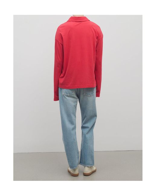 The Row Blue Mid-Rise Straight-Leg Jeans