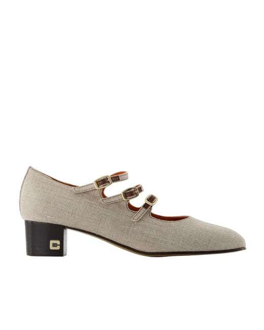 CAREL PARIS White Carel Kina Buckled Pumps