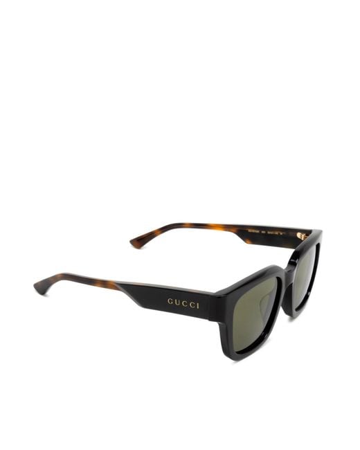 Gucci Green Eyewear Square Frame Sunglasses for men