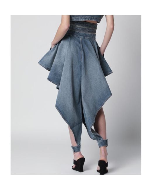 Alaïa Blue Patchwork Jeans