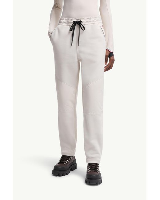 Moncler White Grenoble Polartec Drawstring Track Pants