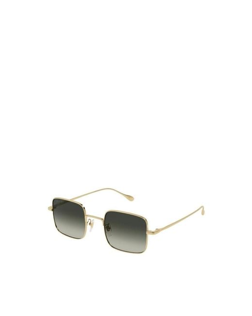 Gucci White Eyewear Square Frame Sunglasses for men