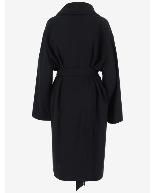 The Row Black Long Sleeve Coat