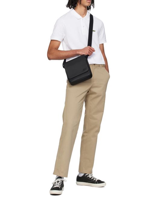 Lacoste White Slim Fit Polo Shirt for men