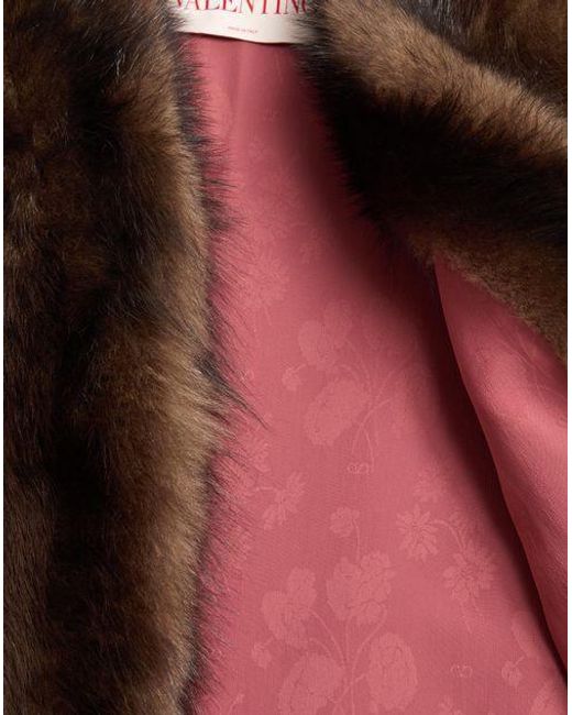 Valentino Brown Shearling Waistcoat