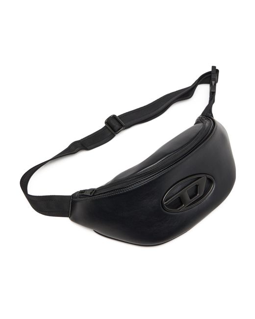 DIESEL Black Medium Holi-D Zipped Belt Bag for men