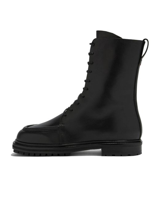 Aeyde Black Tate Boot Ankle Heeled Boots